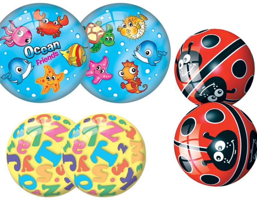 166029 LOPTA ŠARENA 23 CM 1