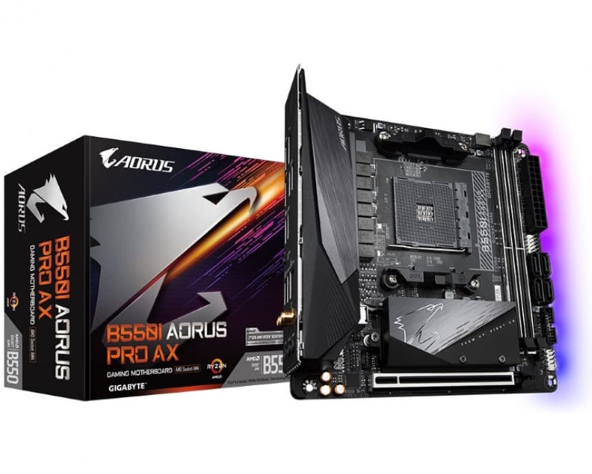 GIGABYTE B550I AORUS PRO AX rev. 1.0 GIGABYTE B550I AORUS PRO AX rev. 1.0 matična ploča 1