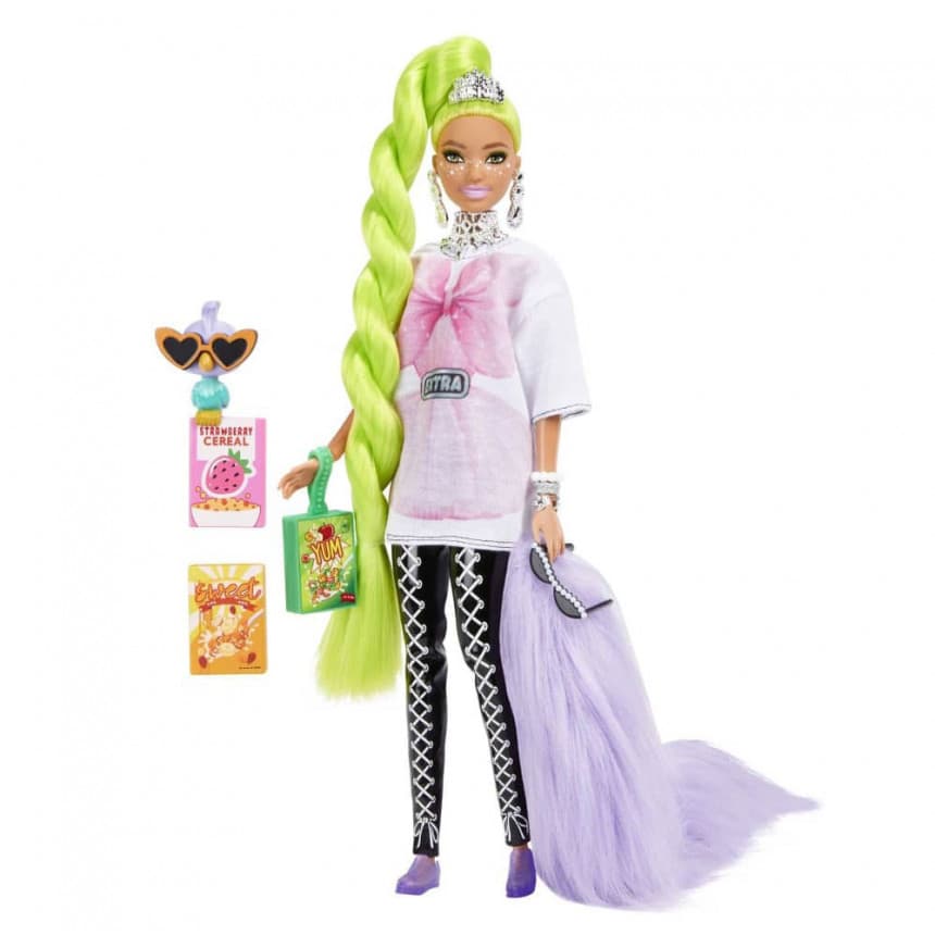 Barbie EXTRA lutka Neon 1