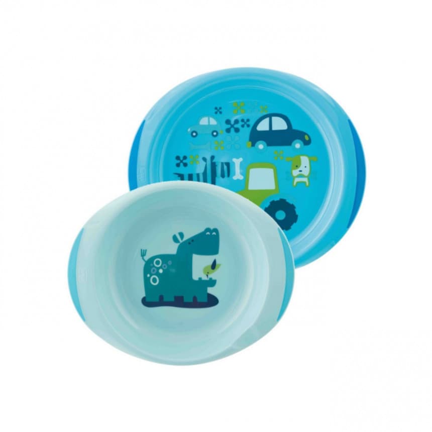 CHICCO SET TANJIRA, PLAVI 1