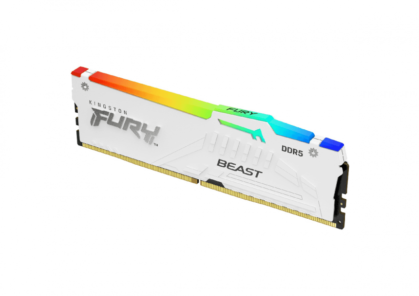 Kingston KF560C36BWEA-32 DDR5 32GB 6000MHz CL36 DIMM [FURY Beast] White RGB EXPO 1