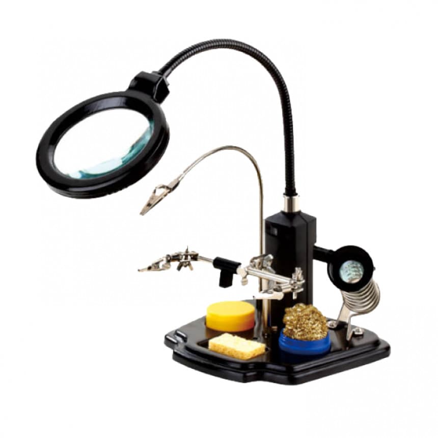 Držač sa lupom "treća ruka" ZD-10Y 1