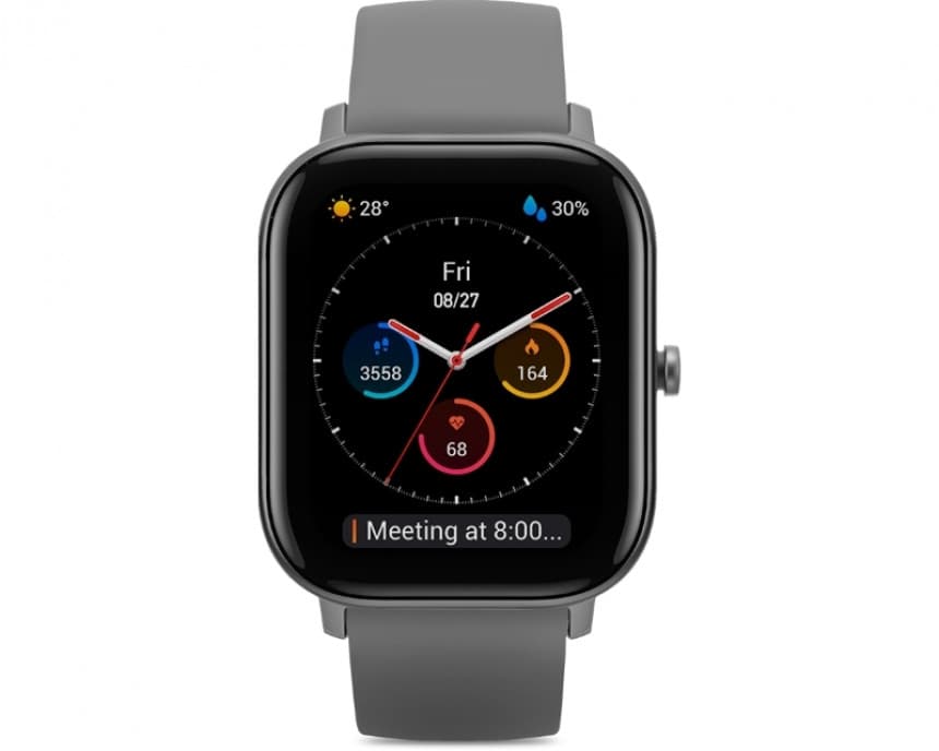 GTS pametni sat Lava sivi 1