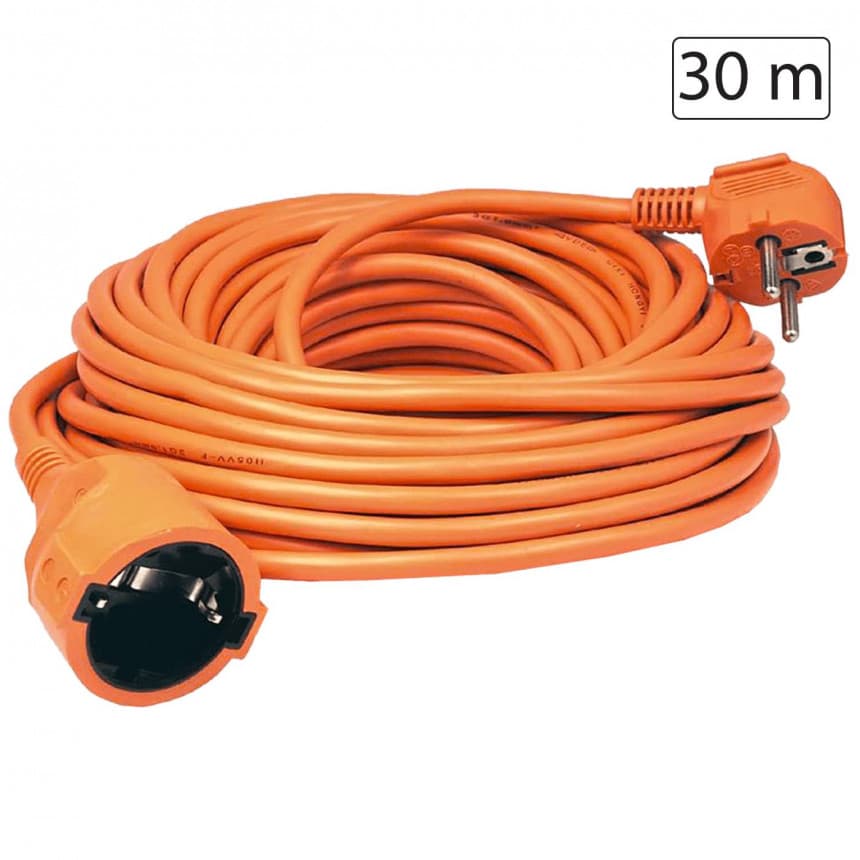 home Produžni strujni kabel 1 utičnica, 30m, H05VV-F 3G 1,5mm² - NV 2-30/OR/1.5 1