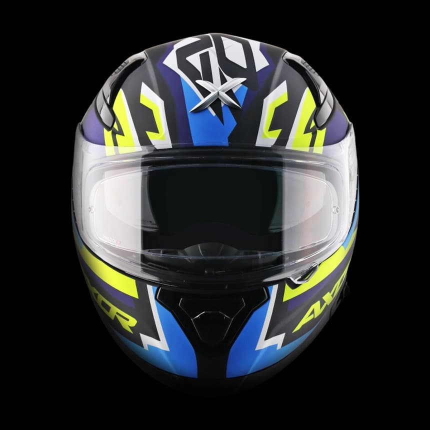 Full-face kaciga AXOR APEX STREAK mat crno/plava L 2