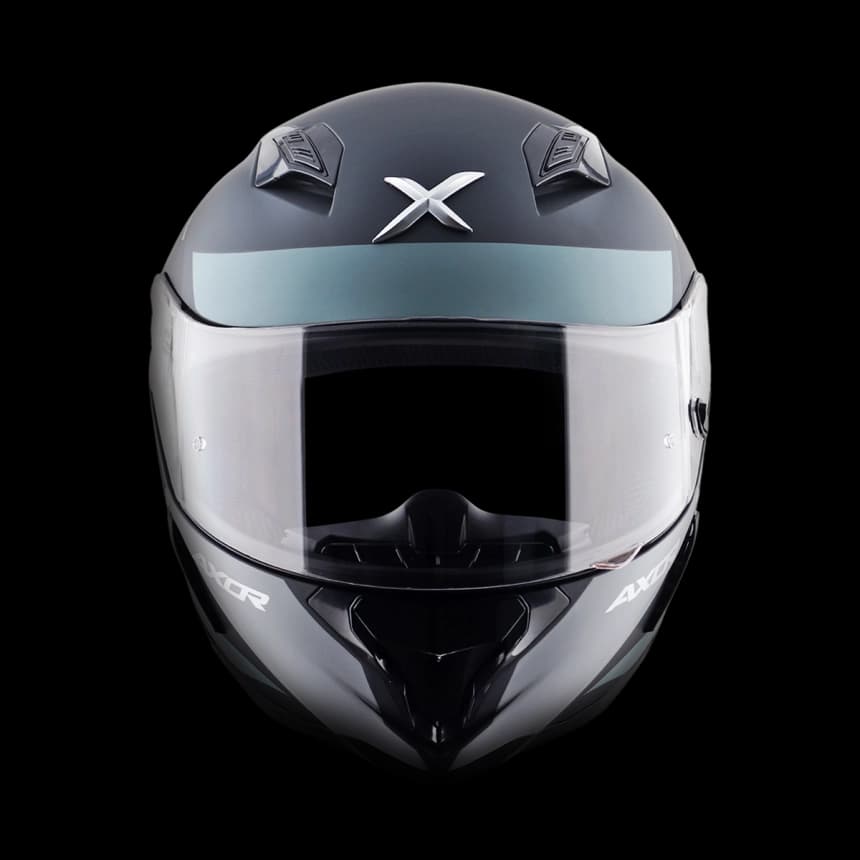 Full-face kaciga AXOR HUNTER TURBO mat crno/siva XL 2