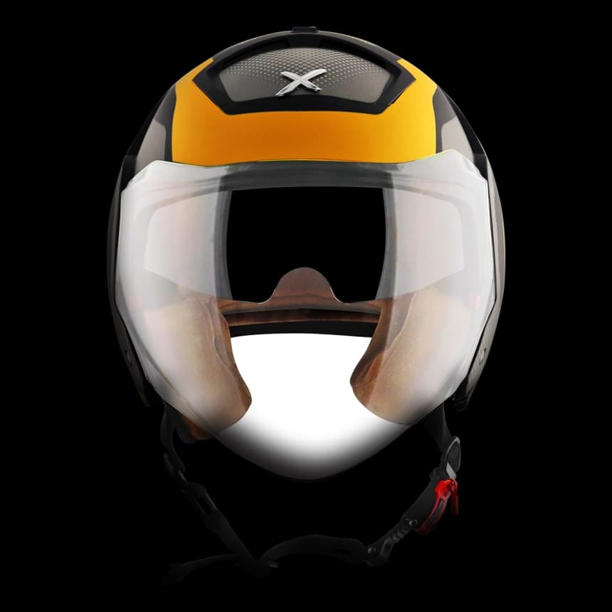 Jet kaciga AXOR STRIKER ULTRON mat crno/žuta M 2