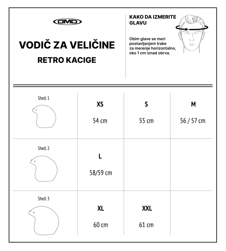 Jet kaciga DMD Retro Solid Black XL 5