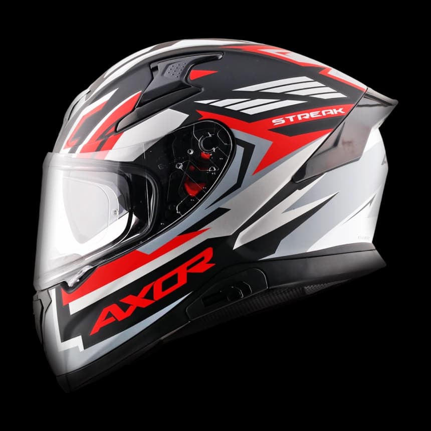 Full-face kaciga AXOR APEX STREAK mat crno/crvena L 4