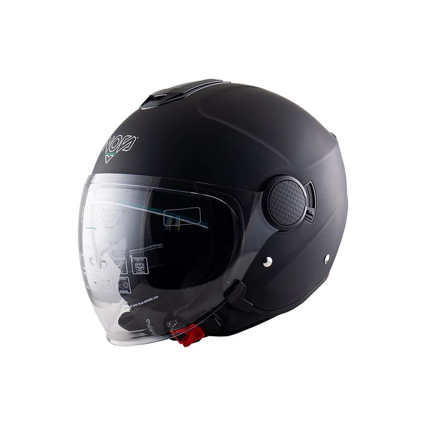 CASCO NOS NS-J DEMI-JET BLACK MATT S 1