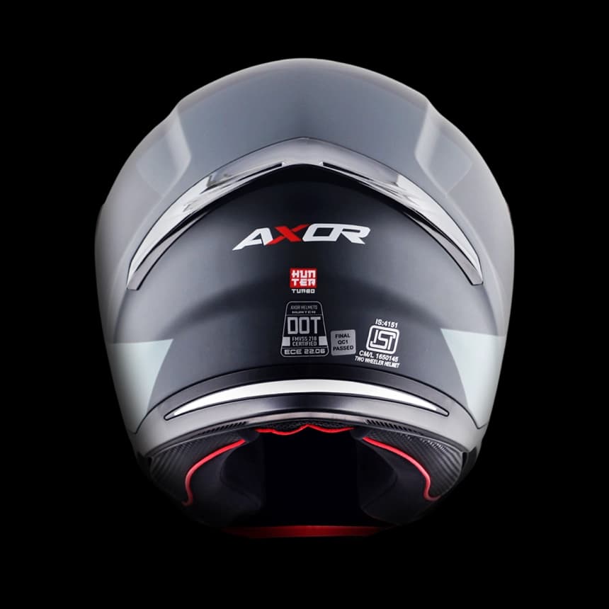 Full-face kaciga AXOR HUNTER TURBO mat crno/siva XL 3