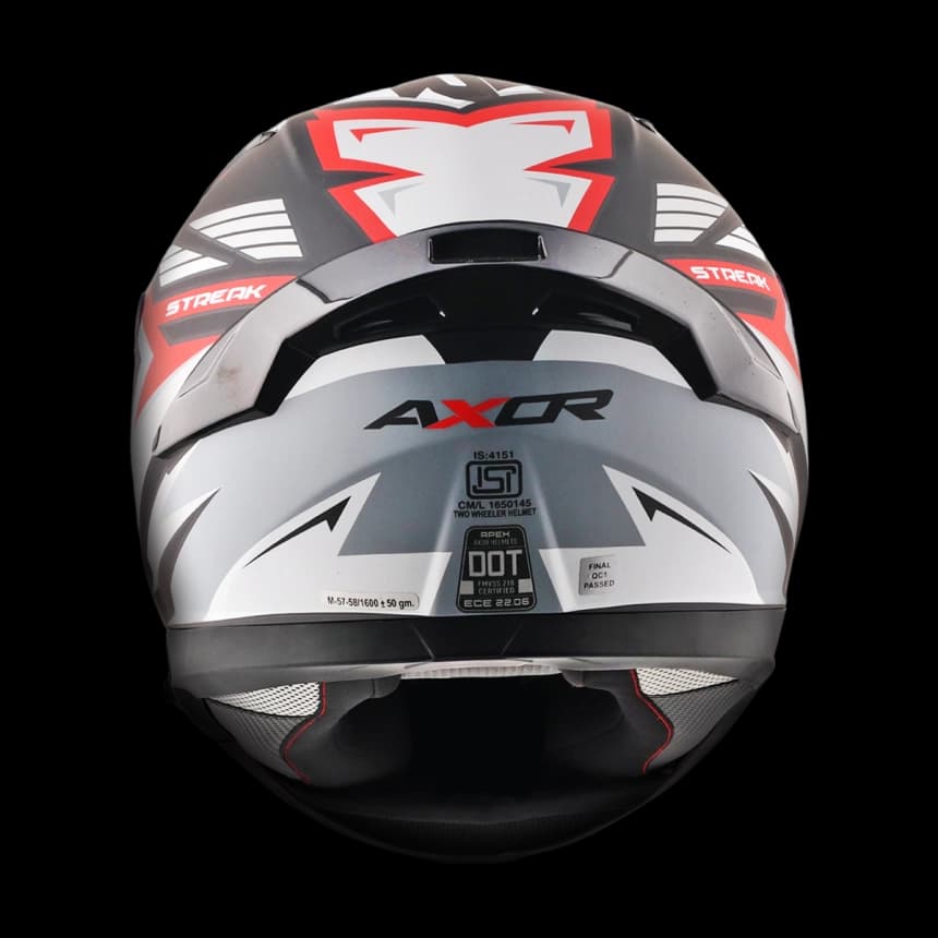 Full-face kaciga AXOR APEX STREAK mat crno/crvena XL 3