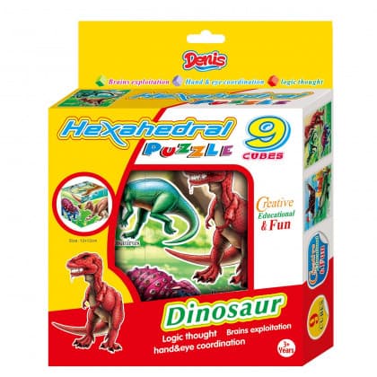 Puzzle / Slagalica Dinosauri, 9 kocki 01-652000