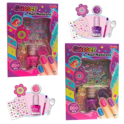 Kozmetički set za nokte Glitter 50 delova/ pakovanje 29-440000