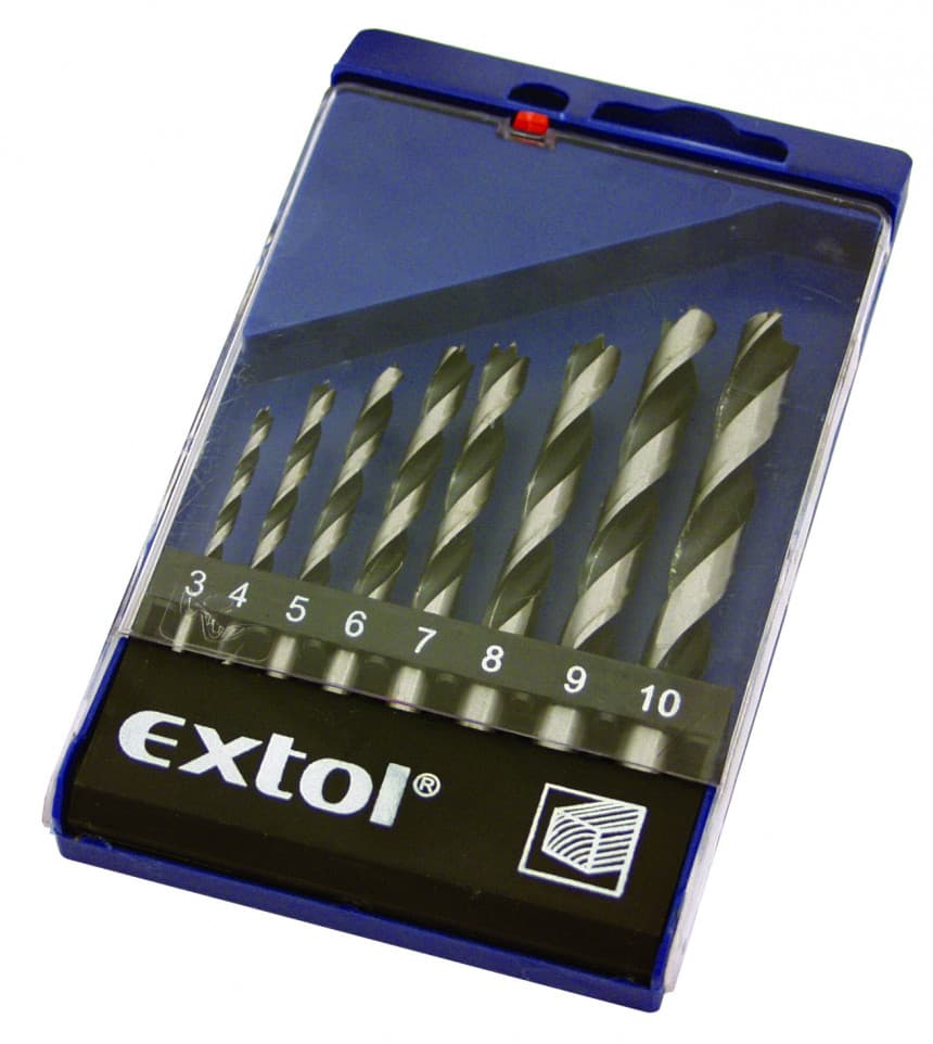 Burgije za drvo set 8  ∅3 10mm polirane  EC 1142 1