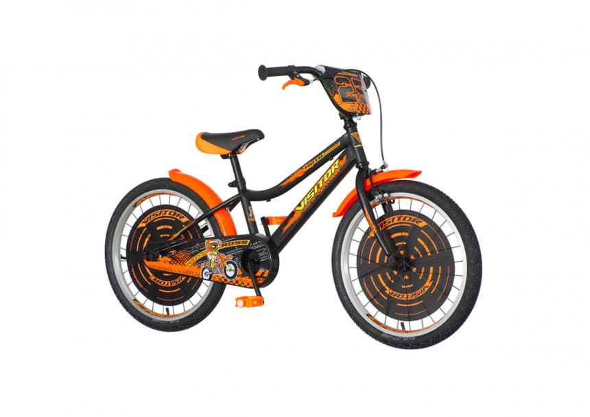 Crno narandžasta moto cross muška dečija bicikla -mot200 (ven~1203066) 1