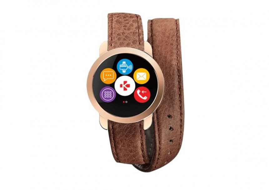 Smart sat MyKronoz ZeCircle 2 Premium flat gold (KRZECIRCLE 2 PREMIUM) 1