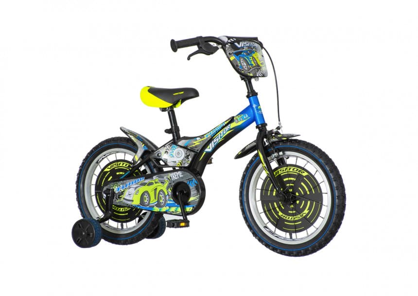 Dečiji bicikl TUR160 Turbo Visitor 16" Crno zeleno plavi 2018 1