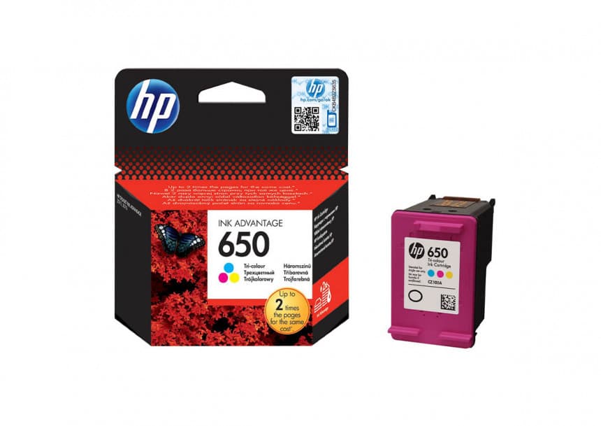 Toner HP CZ102AE No.650 Tri-color Ink Cartr HP Deskjet Ink Advantage 2515 and 2515 e-All-in-One Printers 1