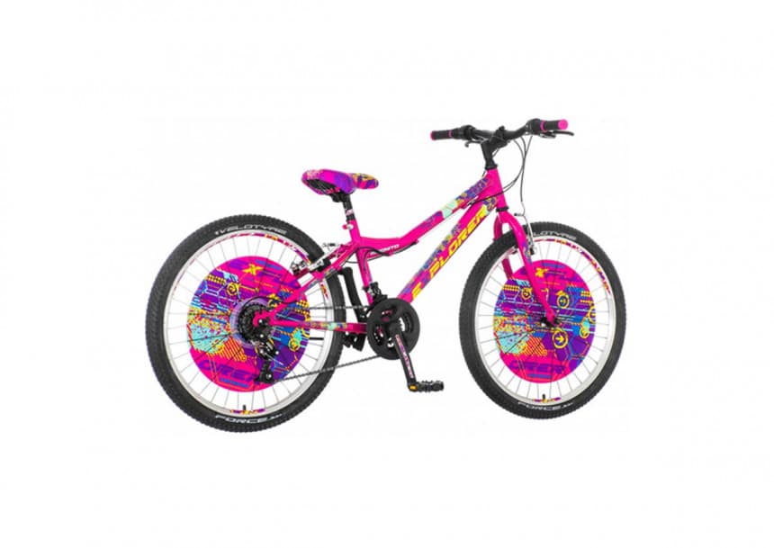 Explorer disco star junior bicikla roza bela-fas242 (ven~1240012) 1