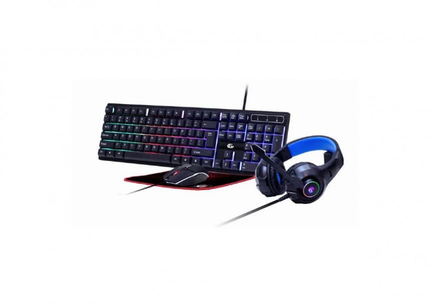 GGS-UMGL4-02 Gembird 4-in-1 Gejmerski set Ghost tastatura, mis, slusalice i podloga 1