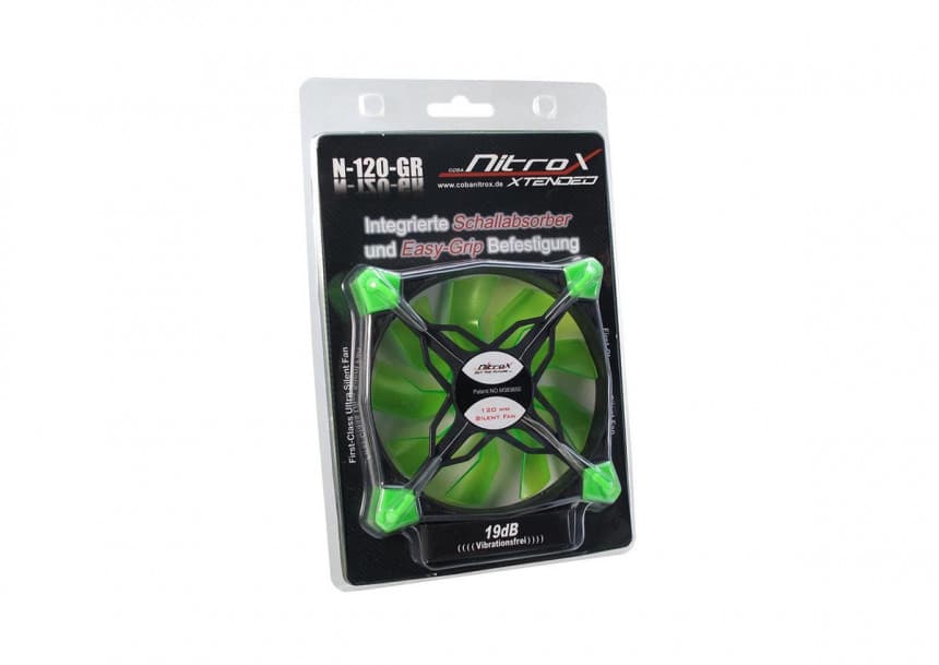 Ventilator InterTech Fan 120mm Nitrox N-120-GR LED 2