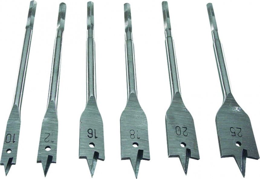 Burgije za drvo ravne set 6  EC 1170 1