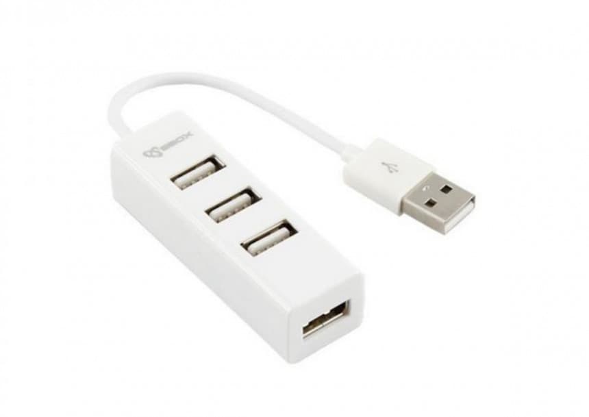 S BOX H 204 USB 4 Portni HUB, W 1