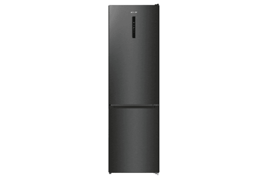 Kombinovani frižideri Gorenje Kombfrižider integrisana ručka Total NoFrost 353 litara 200 cm visina LED ekran na vratima frižidera Elektronsko upravljanje E razred IonAir technology AdaptTech Convert FreshZone Black inox look NRK 620E ABXL4 1