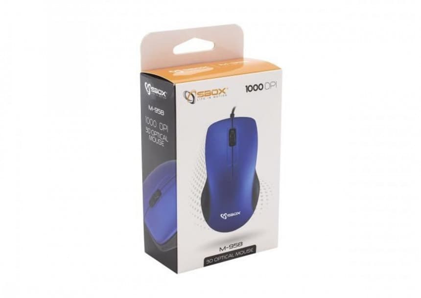 S BOX M 958 Blue Mis, Opticki USB 2