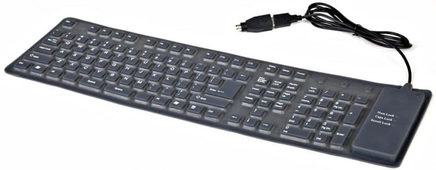 KB-109F-B Gembird Fleksibilna tastatura US layot USB+microUSB OTF adapter 1