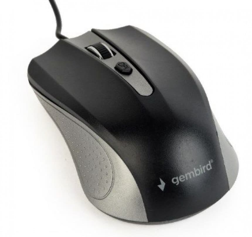Gembird (MUS-4B-01-GB) Opticki mis 1200Dpi grey/black Usb 2