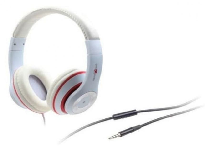 MHS-LAX-W Gembird Stereo slusalice sa mikrofonom Los Angeles white (1x3,5mm) 1