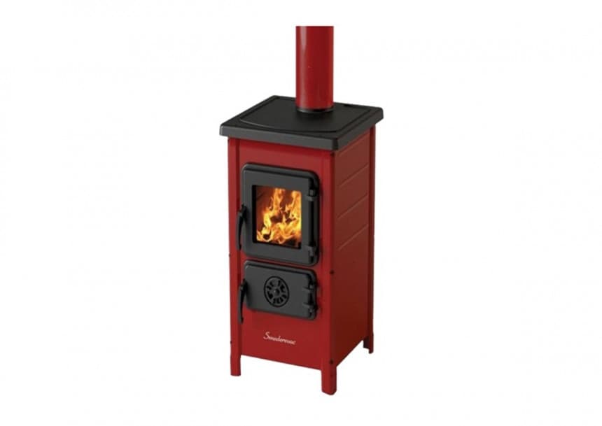 Peć na čvrsto gorivo MBS Happy, crvena 1