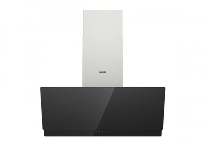 Dekorativni aspiratori Gorenje Zidni dekorativni aspirator Maksimalni protok 608m3 / h upravljanje na dodirLED osvetljenje širine 90 cm Inox i crno staklo Perivi aluminijumski filter sa poluretanskom penom WHI 949 EX BG 1