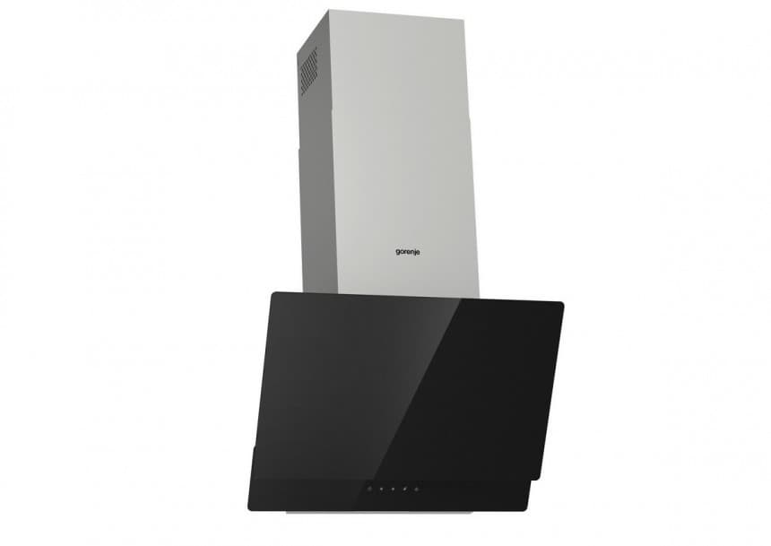 Dekorativni aspiratori Gorenje Vertikalni kuhinjski aspirator Maksimalni protok vazduha : 608 m³ upravljanje na dodir širine 60 cm Essential crna boja WHI 649 EX BG 1