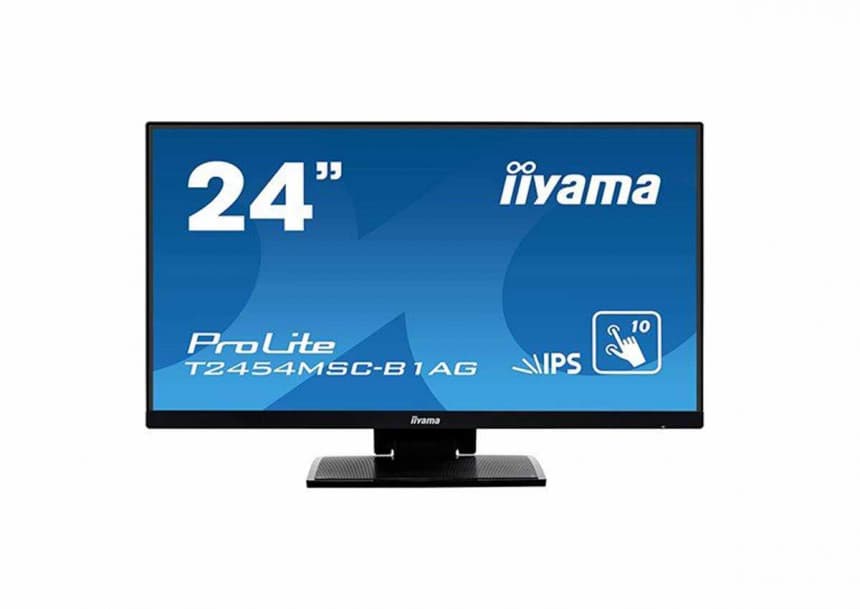 Monitor IIYAMA T2454MSC-B1AG 24" Touch Screen Anti Glare coating 1920x1080 IPS-panel VGA HDMI 250 cd/m2 USB 3.0-Hub 1000:1 5ms 1