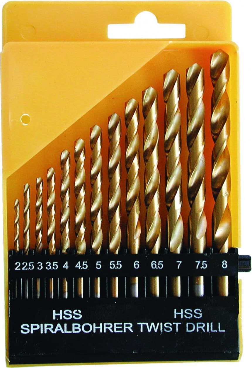 Burgije set 13 ∅ 2 8 mm TITAN  EC 1118A 1