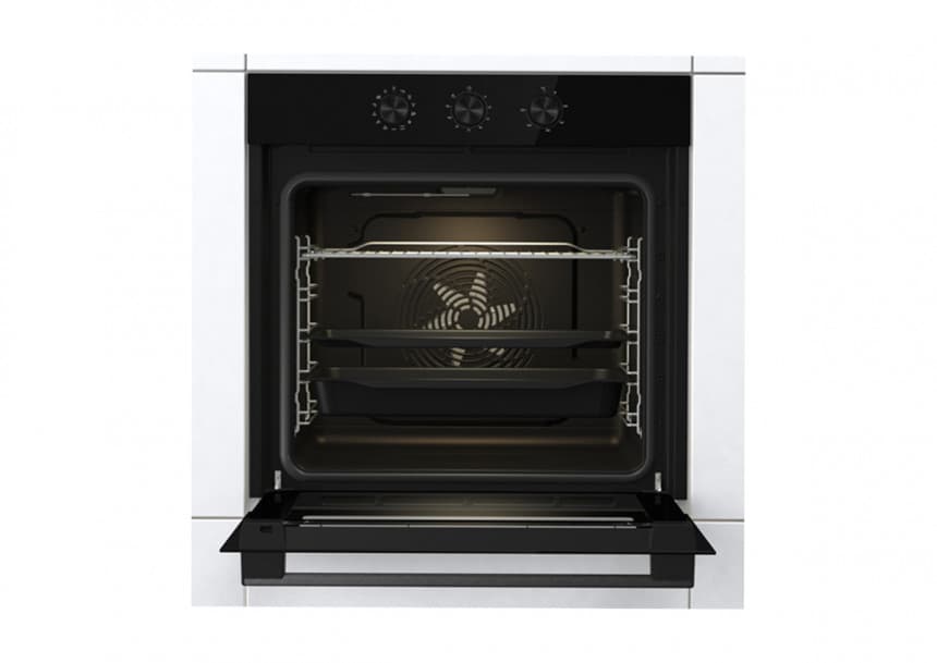 Ugradna rerna Gorenje Samostalna ugradna rerna multifunkcijska rerna 13P Mehanički tajmer Push&Pull komande Kružni grejač i ventilator za pečenje na više nivoa istovremeno 77 litara AirFry Fastpreheat Defrost PerfectGrill Pizza funkcija GentleBake AquaClean BO 6727 E03 X 3