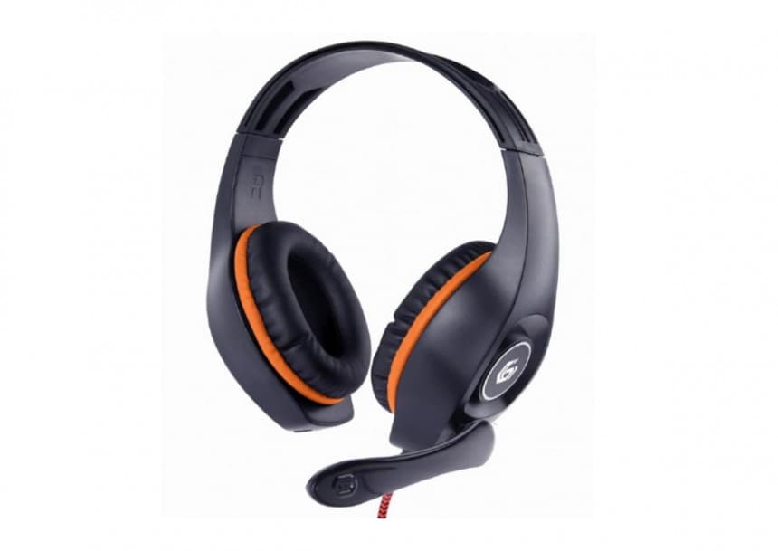 GHS-05-O Gembird Stereo gejmerske slusalice sa mikrofonom+volume kontrolom 3.5mm ORANGE 1