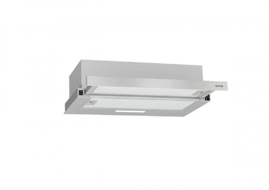 Teleskopski aspiratori Gorenje Ugradni teleskopski kuhinjski aspirator širine 60 cm maksimalna usisna snaga 350 m³ / h LED svetlo inox TH 60 E3X 1