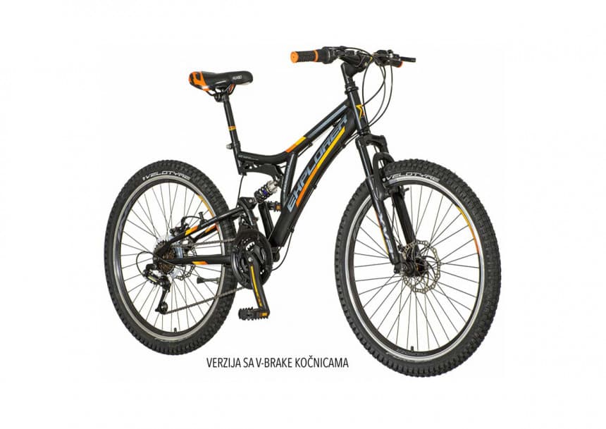 Bicikl EXPLORER TAN241AM 24" THUNDER AM CRNO NARAN 2020 EUR1 1