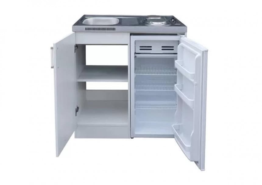 Mini kuhinja Vivax MK-0210XA Frižider dve ploče za kuvanje Sudopera 3