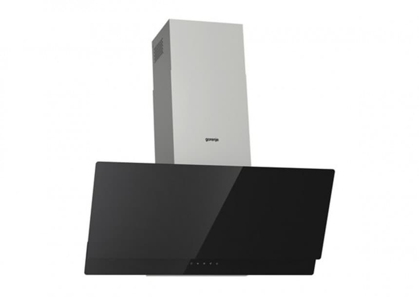 Dekorativni aspiratori Gorenje Zidni dekorativni aspirator Maksimalni protok 608m3 / h upravljanje na dodirLED osvetljenje širine 90 cm Inox i crno staklo Perivi aluminijumski filter sa poluretanskom penom WHI 949 EX BG 2