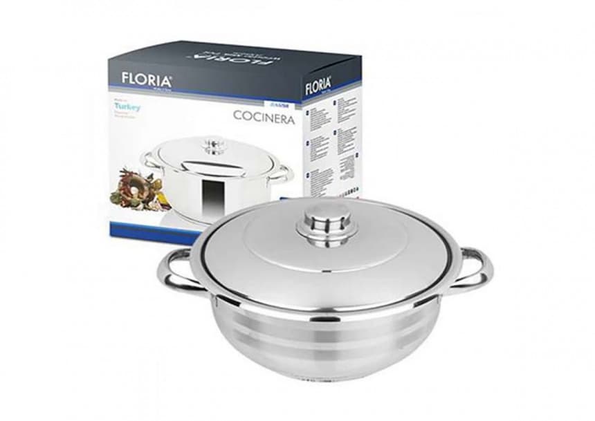 Šerpa sa poklopcem Zilan floria zln7260 26cm 8l 1