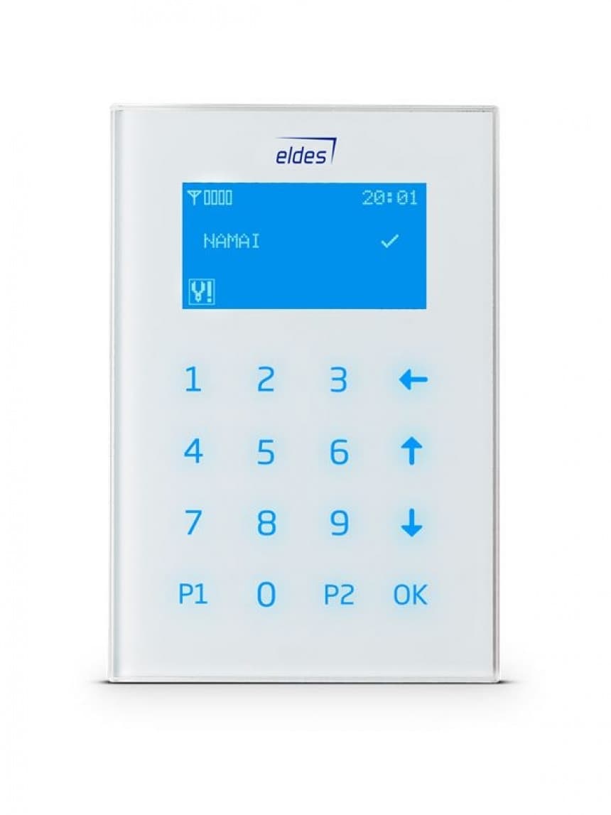ELDES LCD šifrator žični EKB2 beli  1