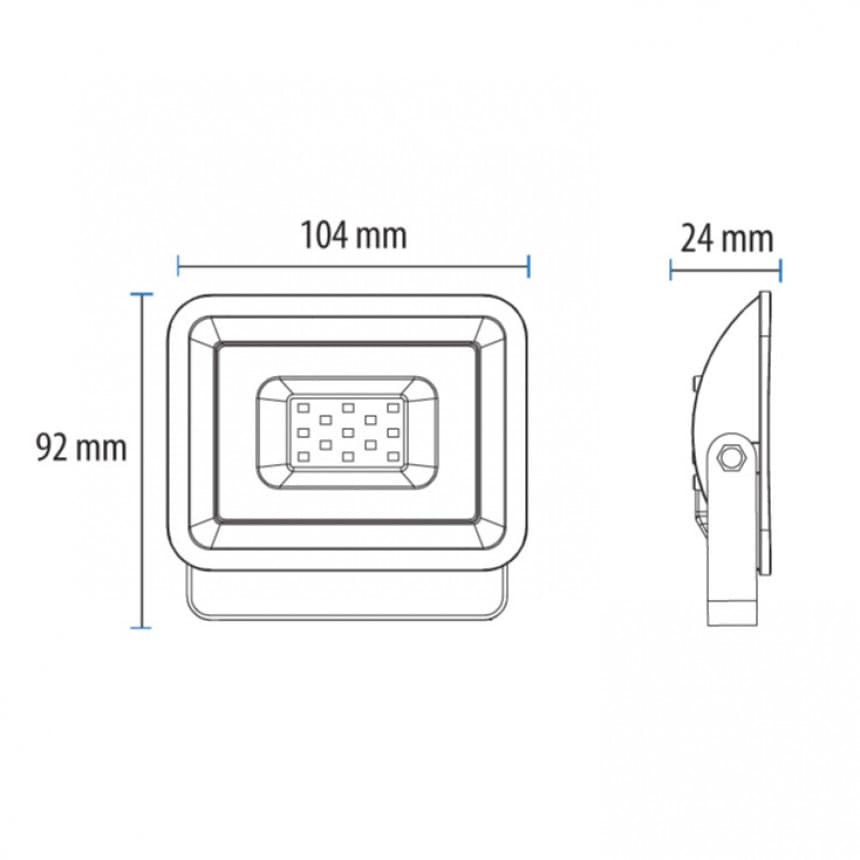 LED reflektor 10W LRF013EW-10/WH 2