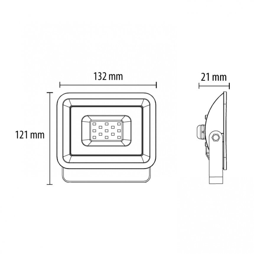 LED reflektor 20W LRF024EW-20W/BK 3