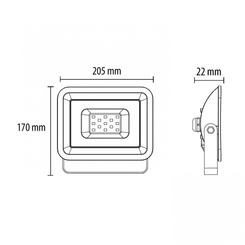 LED reflektor 50W LRF024EW-50W/BK 3
