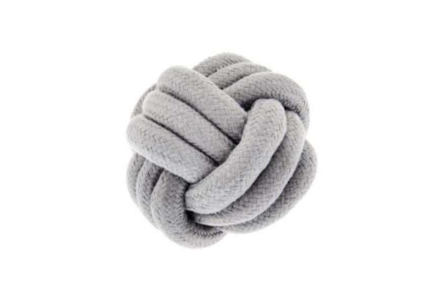 Lopta cvor sivi 12cm 1